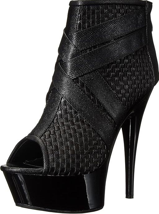 609-MONIC 6" POINTED HEEL PLATFORM SANDAL, Size: 6