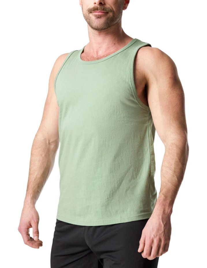 NASTY PIG BRANDMARK TANK TOP HEDGE GREEN, Size: SMALL