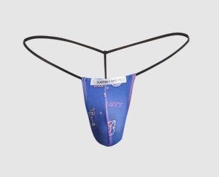 JUSTIN + SIMON CLASSIC G-STRING BULGE FUN PRINTS PARTY, Size: S/M