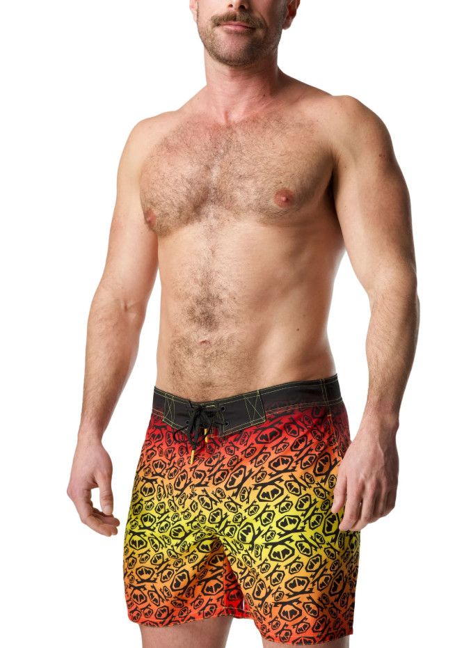 NASTY PIG SUNSET BOARD SHORT NASTY PIG SUNSET BOARD SHORT, Size: SMALL