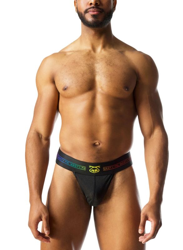 NASTY PIG PRISM PRIDE THONG BLACK NASTY PIG PRISM PRIDE THONG BLACK