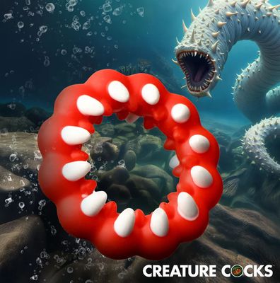 CREATURE COCKS FANGS SILICONE COCK RING
