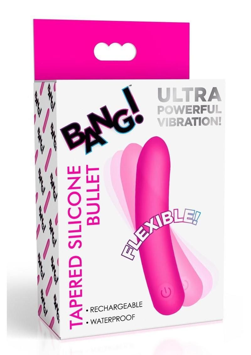 Bang! Tapered Flexible Silicone Bullet Bang! Tapered Flexible Silicone Bullet, Color: Pink