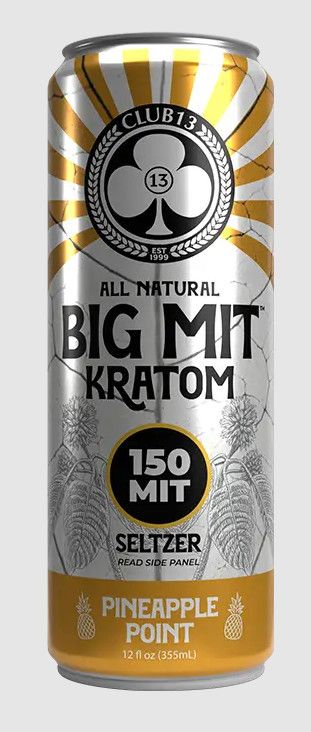 150 MIT KRATOM SELTZER 12oz, Flavor: PINEAPPLE POINT