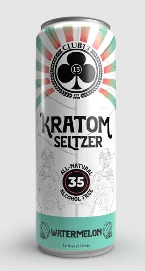 35 MIT KRATOM SELTZER 12oz, Flavor: WATERMELON
