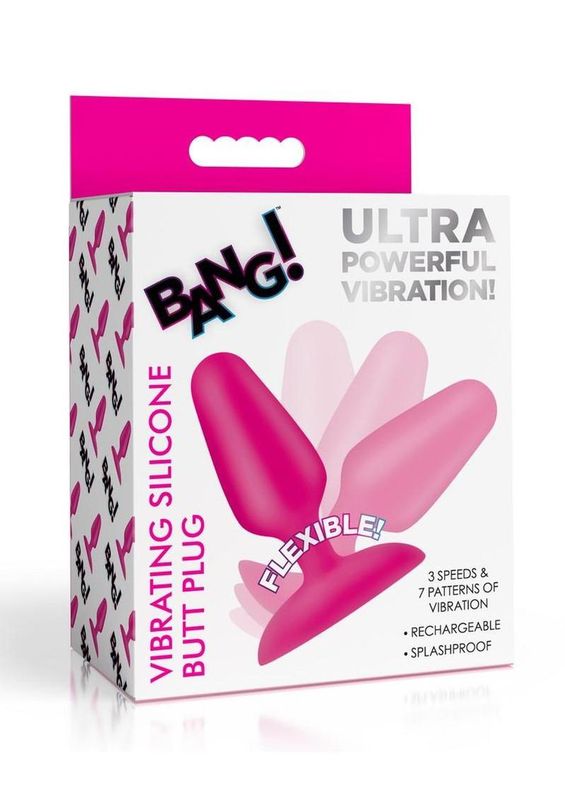 Bang! Flexible Vibrating Silicone Butt Plug