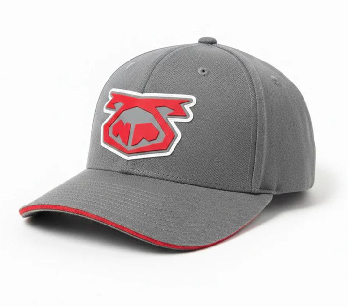 NASTY PIG SNOUT CAP 3.0 CHARCOAL GREY & RED AND WHITE NASTY PIG SNOUT CAP 3.0 CHARCOAL GREY & RED AND WHITE, Size: S/M