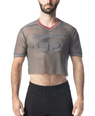 NASTY PIG FLEX JERSEY CHARCOAL GREY & RED NASTY PIG FLEX JERSEY CHARCOAL GREY & RED
