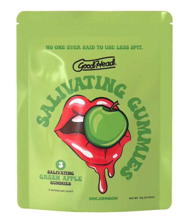 GOODHEAD SALIVATING GUMMIES (3pcs per Pouch) GOODHEAD SALIVATING GUMMIES (3pcs per Pouch), Flavor: GREEN APPLE