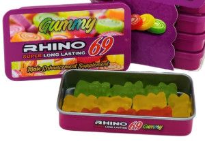 RHINO 69 GUMMY TIN BOX