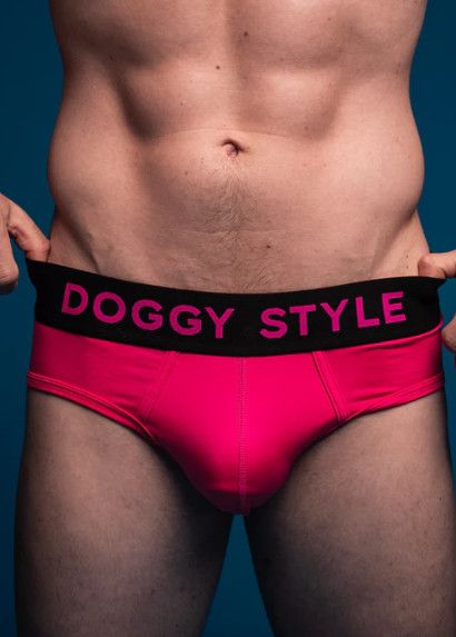 DOGGY STYLE BRIEF HOT PINK