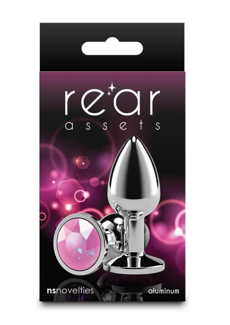 Rear Assets Silver Anal Plug Rear Assets Silver Anal Plug, Color: Pink Gem, Size: Small