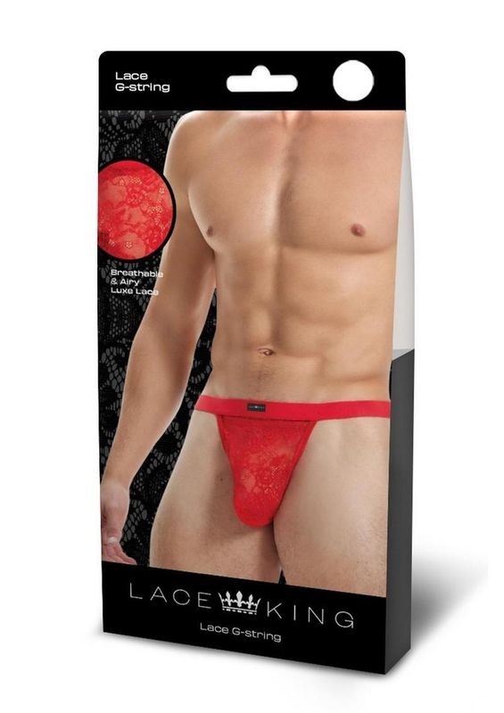 Lace King Lace G-String Red