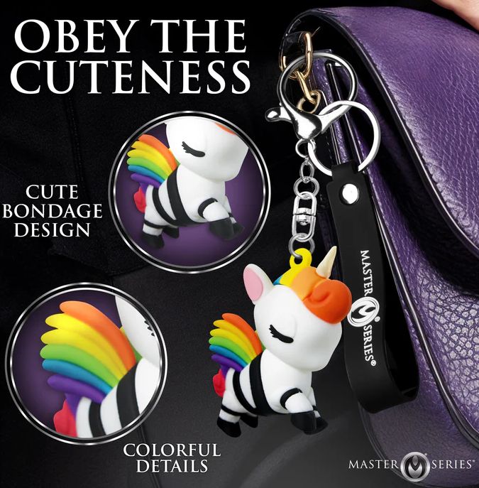 Master Series Bondage Unicorn Keychain Rainbow