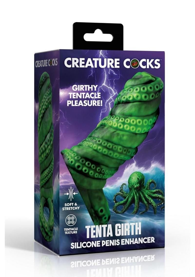 Creature Cocks Tenta Girth Silicone Penis Enhancer Green & Black