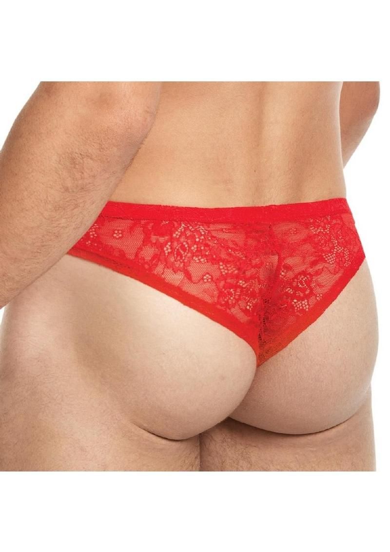 Lace King Lace Bikini Red, Size: S/M