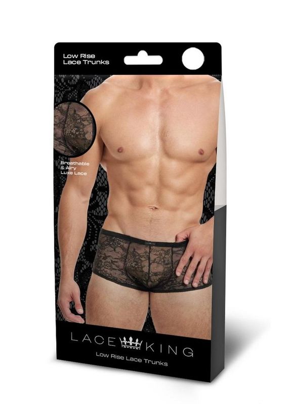 Lace King Lace Trunks Black