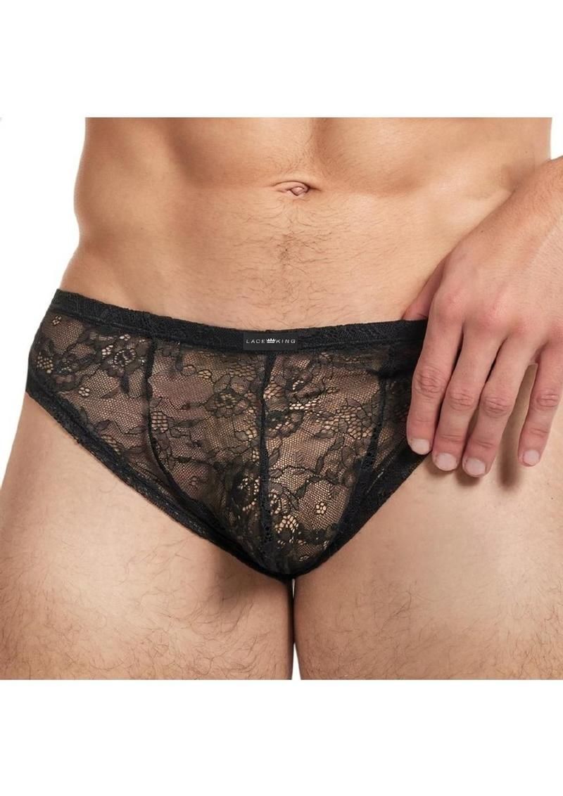 Lace King Lace Bikini Black, Size: S/M