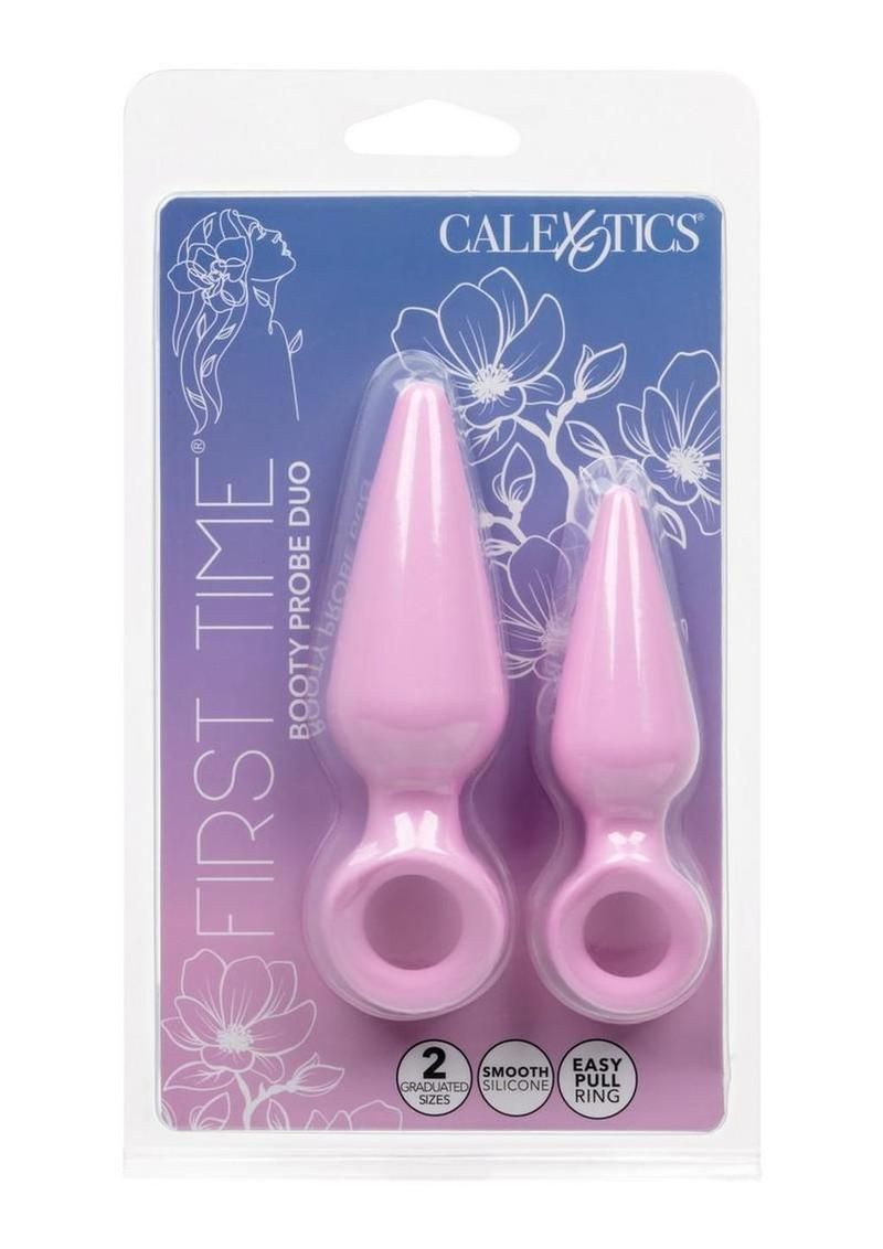 First Time Booty Silicone Probe Duo  Pink