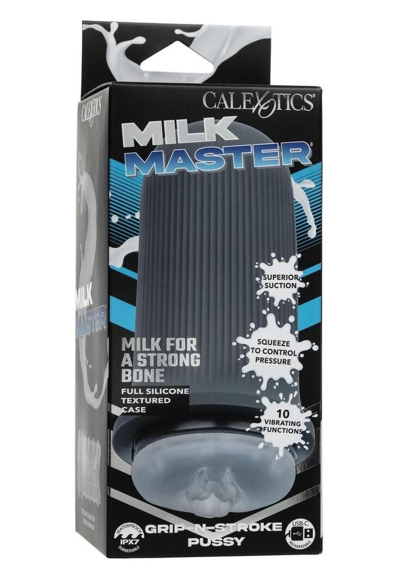 Milk Master Grip-N-Stroke Pussy Rechargeable Silicone Masturbator