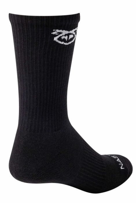 NASTY PIG BRANDMARK CALF SOCK BLACK & WHITE