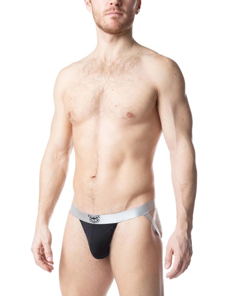 Nasty Pig Chromium Jock Strap Chrome & Black, Size: Small