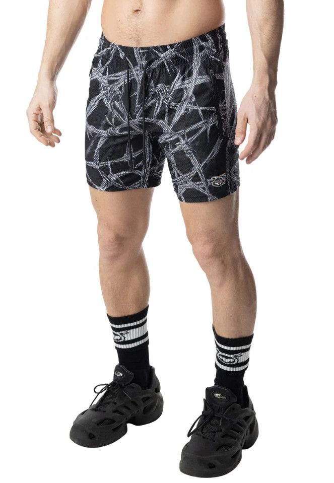 Nasty Pig Barbed Wire Rugby Short Black Nasty Pig Barbed Wire Rugby Short Black, Size: Small