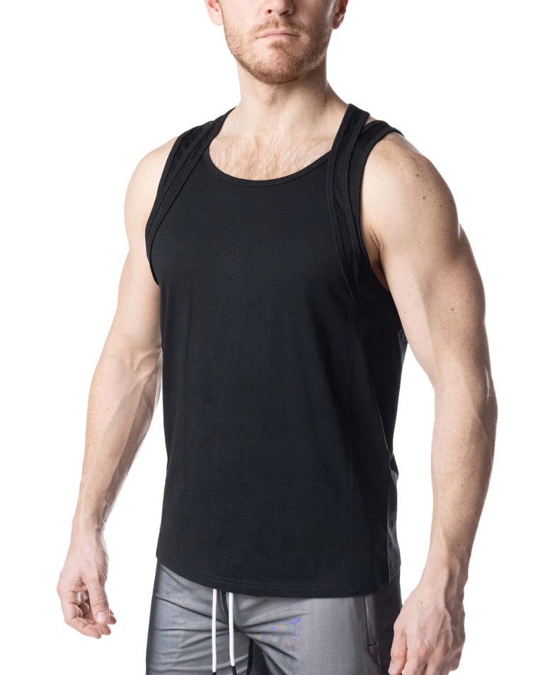 Nasty Pig Double Tank Top Black Nasty Pig Double Tank Top Black, Size: Small