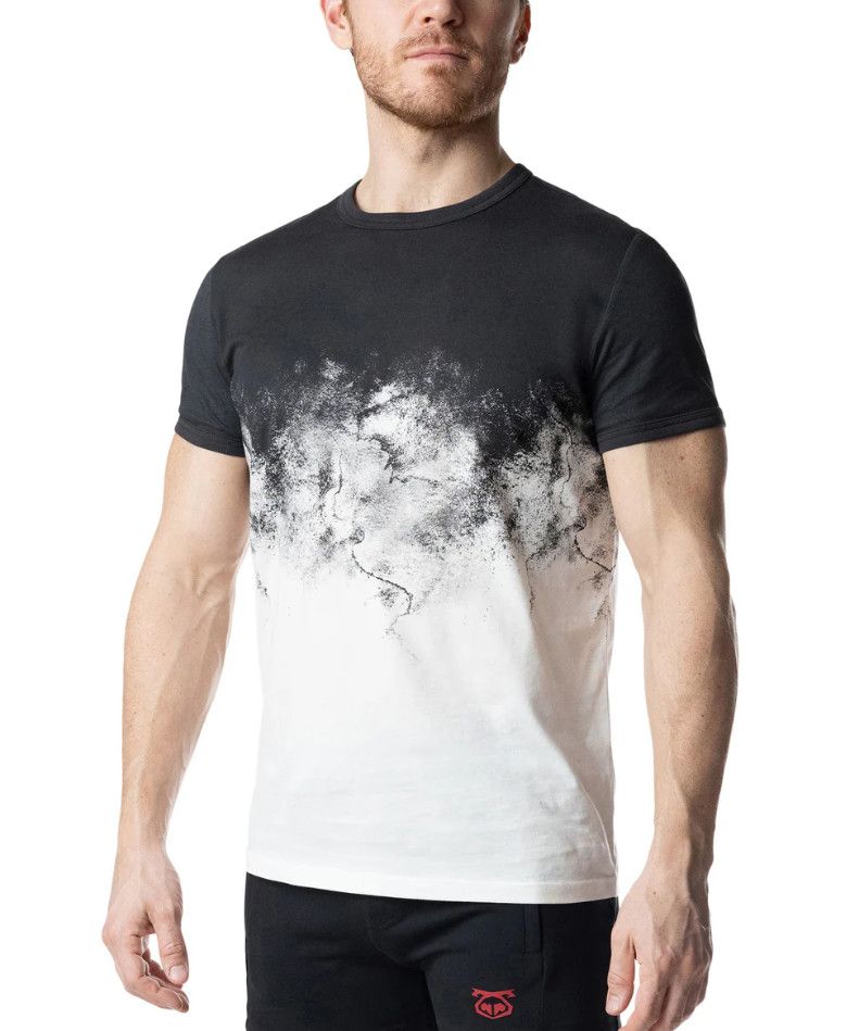 Nasty Pig Oxidize Brandmark Tee Black & White, Size: Small