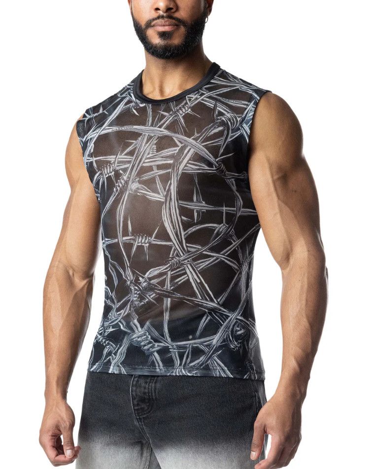 Nasty Pig Barbed Wire Sleeveless Shirt Black Nasty Pig Barbed Wire Sleeveless Shirt Black, Size: Small