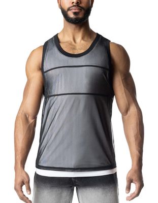 Nasty Pig Blur Tank Top Black & White