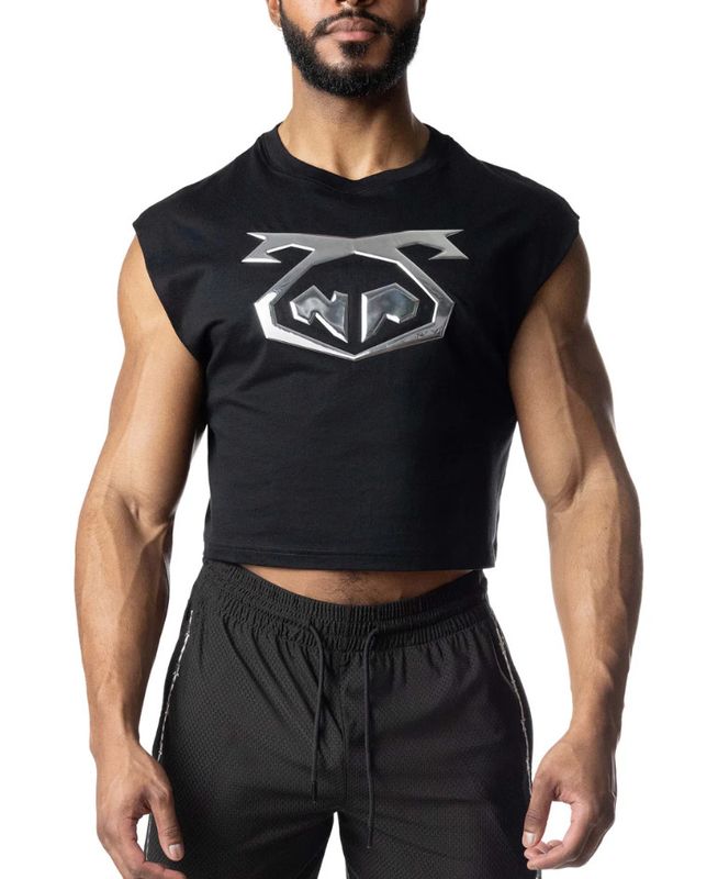 Nasty Pig Chrome Crop Top Black