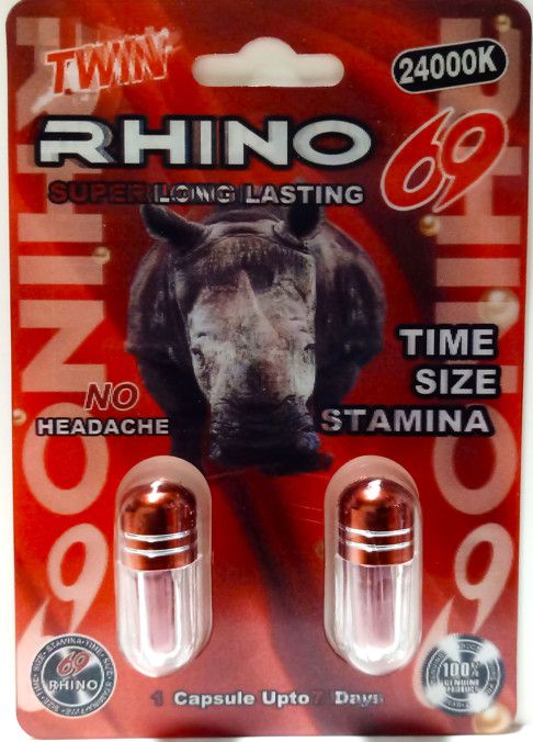 RHINO 69 DIAMOND 24000K RED 2 PACK