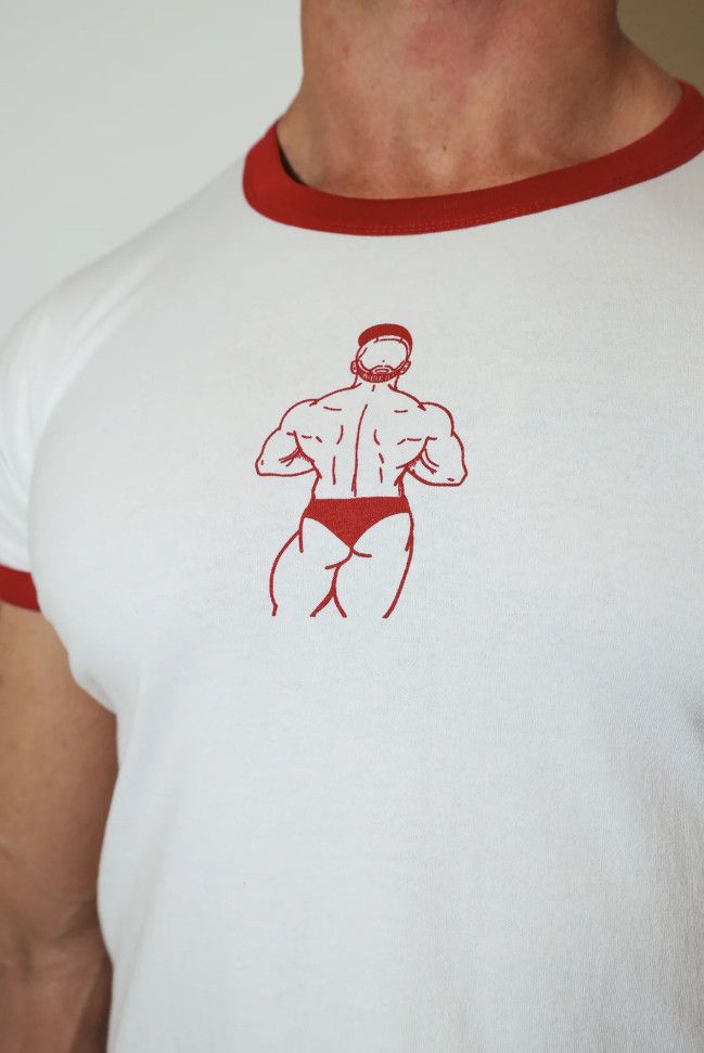 JJ Malibu Vintage Ringer Tee JUST BACK, Size: Small