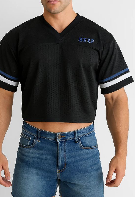 JJ Malibu JJ Varsity V-Neck Jersey Black