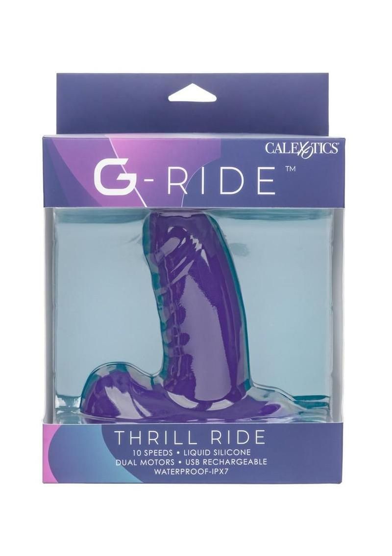 G-Ride Thrill Ride Rechargeable Silicone Triple Stimulator Purple G-Ride Thrill Ride Rechargeable Silicone Triple Stimulator Purple