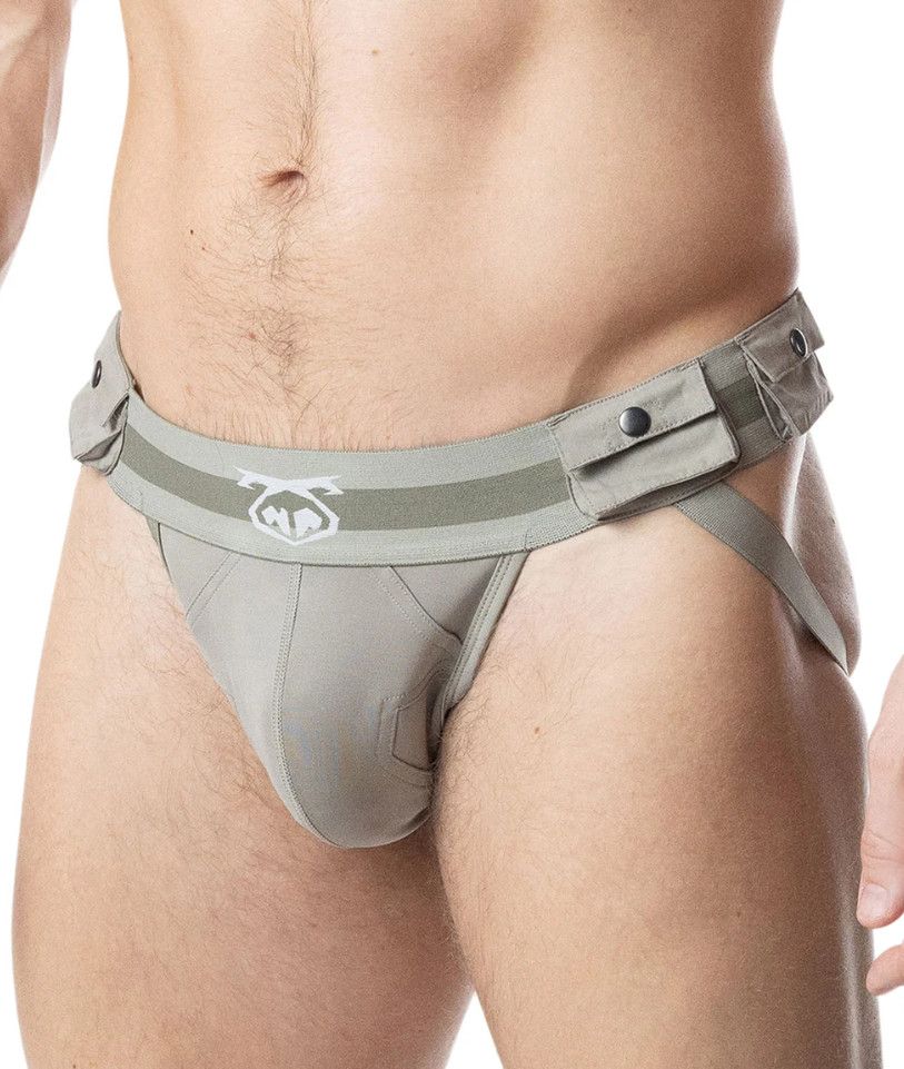 Nasty Pig Traverse Jock Strap Sage Green, Size: Small