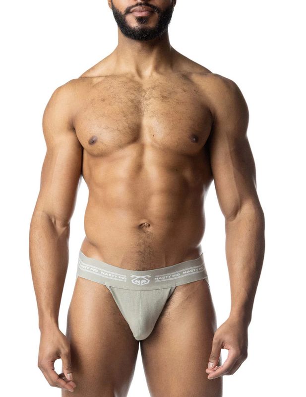 NASTY PIG CORE JOCK STRAP SAGE GREEN & WHITE