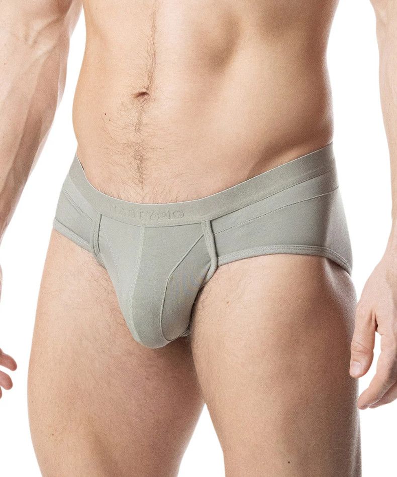 NASTY PIG INDULGE U-FRONT BRIEF SAGE GREEN, Size: SMALL