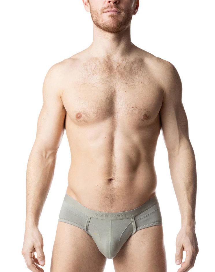 NASTY PIG INDULGE U-FRONT BRIEF SAGE GREEN NASTY PIG INDULGE U-FRONT BRIEF SAGE GREEN
