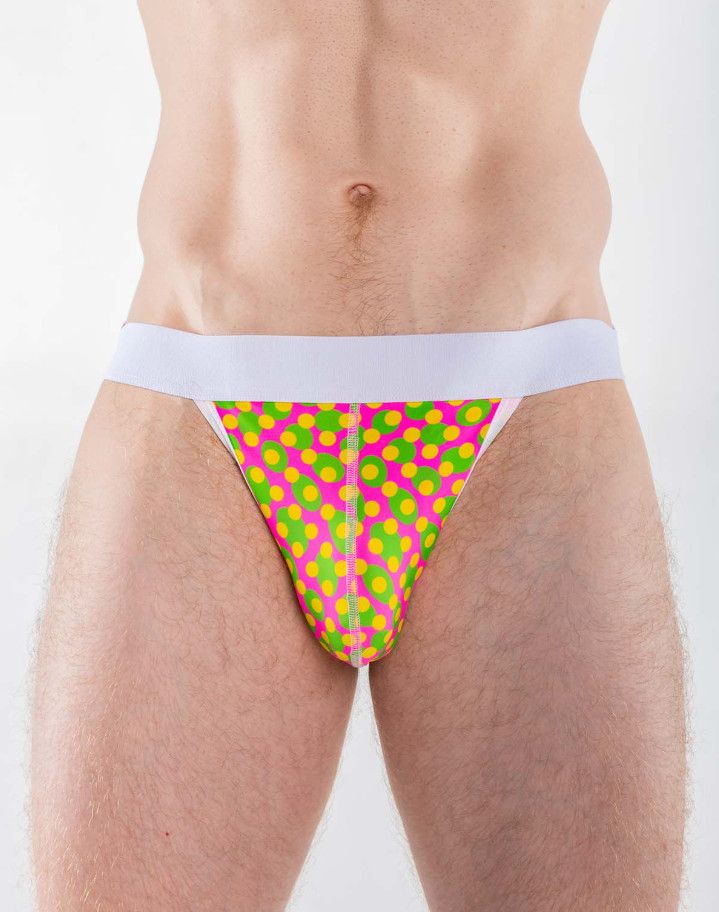 Full Kit Sport Neon Lava Lamp Jock, Size: Small