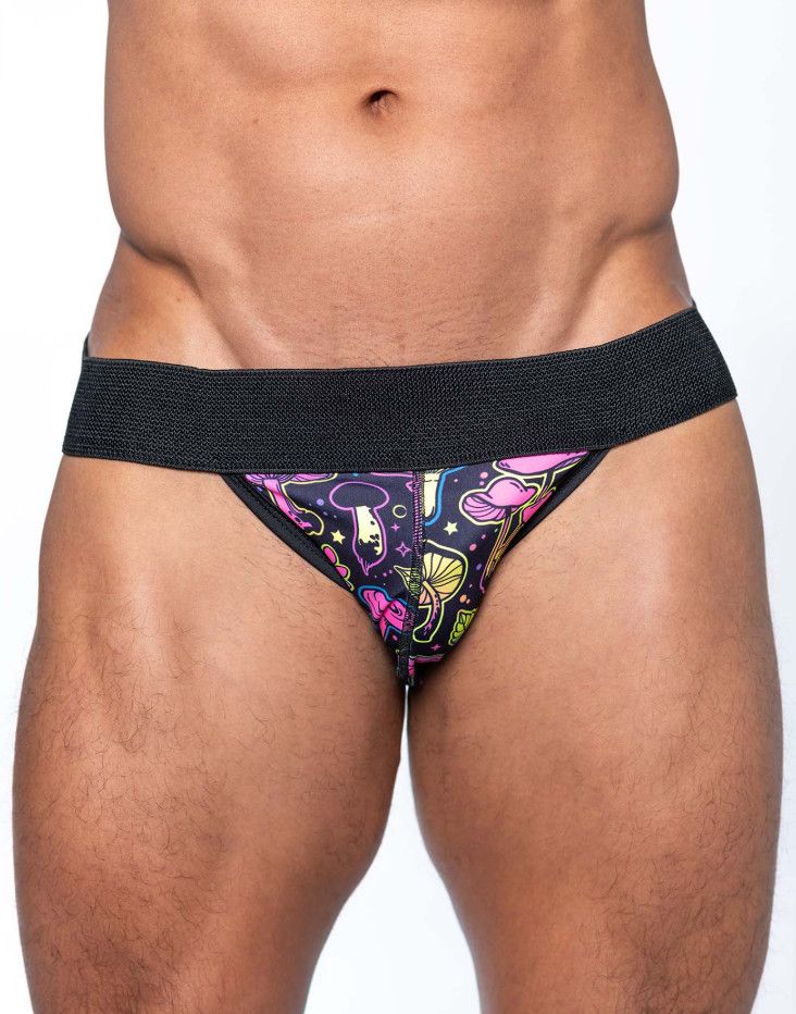 Full Kit Sport UV Psychedelic Jock, Size: Small