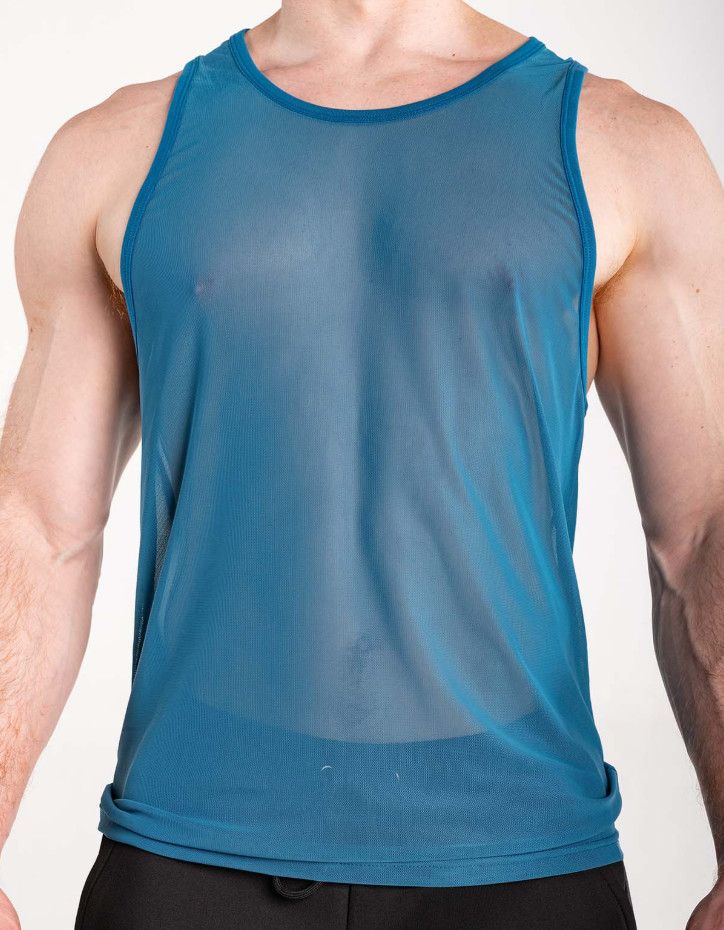 Full Kit Sport Echo Tank Top Blue, Size: Small