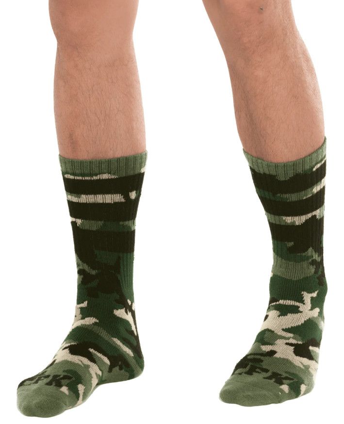 Full Kit Sport Half Calf Tube Sock Green Camo One-Size Full Kit Sport Half Calf Tube Sock Green Camo One-Size