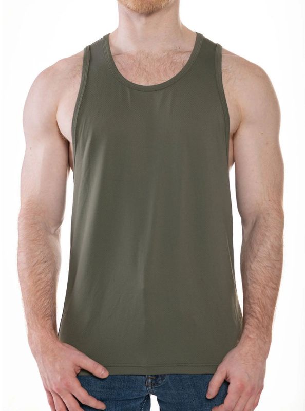 Full Kit Sport Race Point Tank Top Olive & Black Full Kit Sport Race Point Tank Top Olive & Black