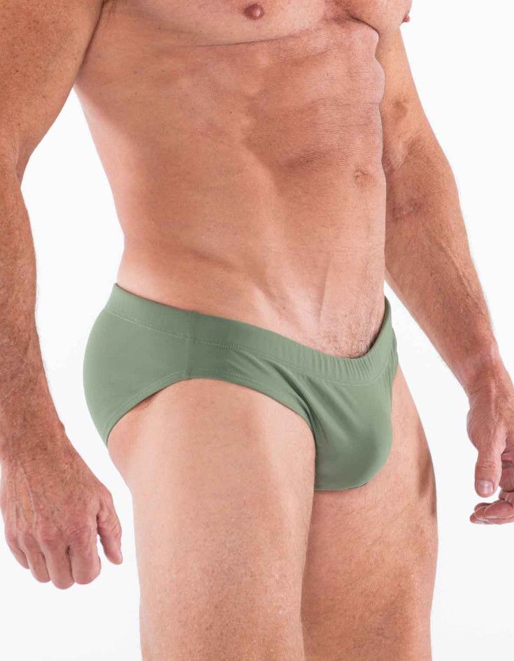 Full Kit Sport Buoy Swim Brief Khaki-Green Full Kit Sport Buoy Swim Brief Khaki-Green, Size: Small