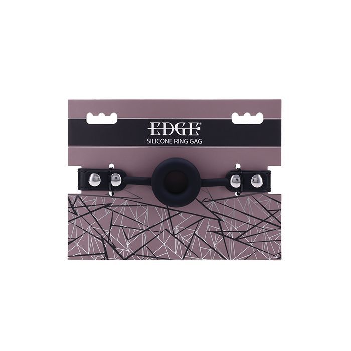 Edge Silicone Ring Gag - Black