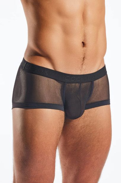 CockSox CX68ME Mesh Trunk Nero, Size: Small