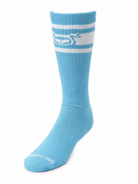 NASTY PIG HOOK'D UP SPORT SOCKS LIGHT TEAL/WHITE