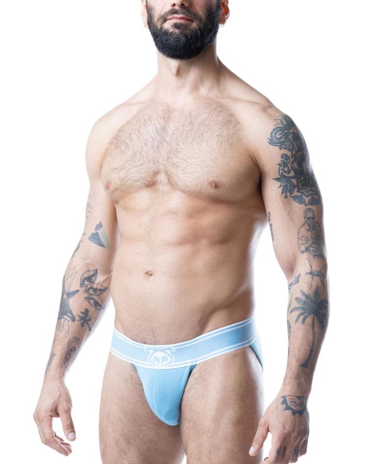 NASTY PIG CORE SPORT BRIEF LIGHT TEAL/WHITE NASTY PIG CORE SPORT BRIEF LIGHT TEAL/WHITE, Size: SMALL